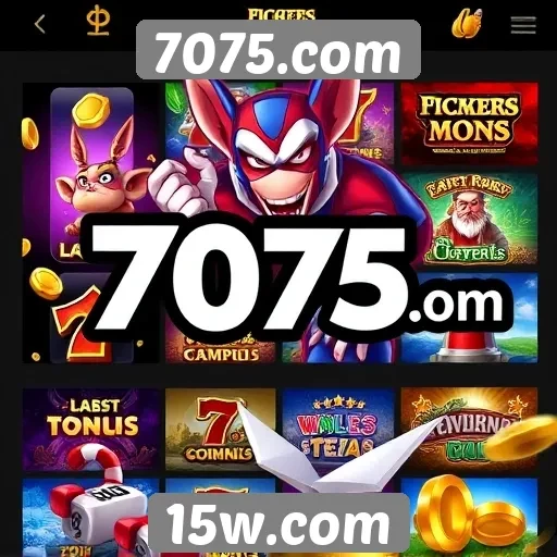 A variedade de jogos disponíveis no 7075.com